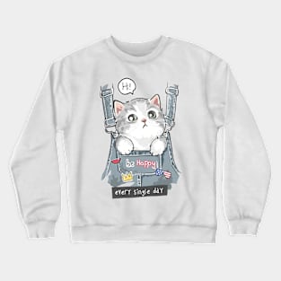 Kids Kitten Crewneck Sweatshirt